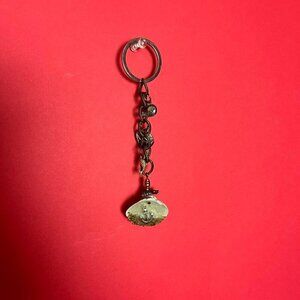 Handmade seashell keychain 🤎🤍​​​​​